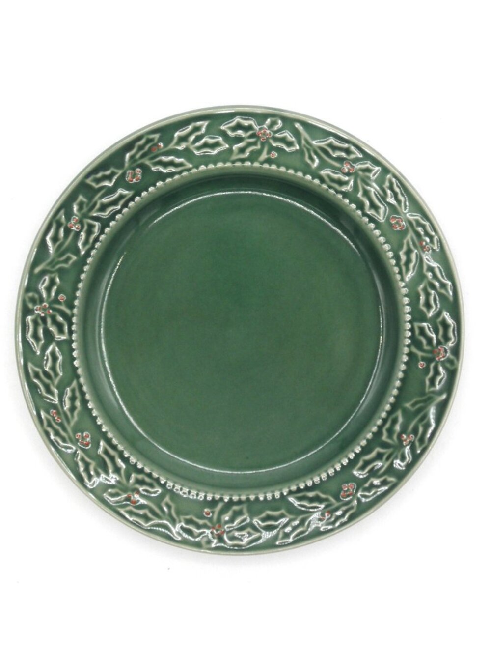 Hampton Forge CHRISTMAS BERRIES Salad Plates Set of 4 Embossed Pattern: HFOCHB - Picture 3 of 6